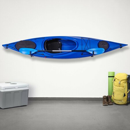 Raxgo Kayak Storage Rack, Indoor & Outdoor Kayak Storage Hooks with Adjustable Lenght - 1 Pair RGWMKR